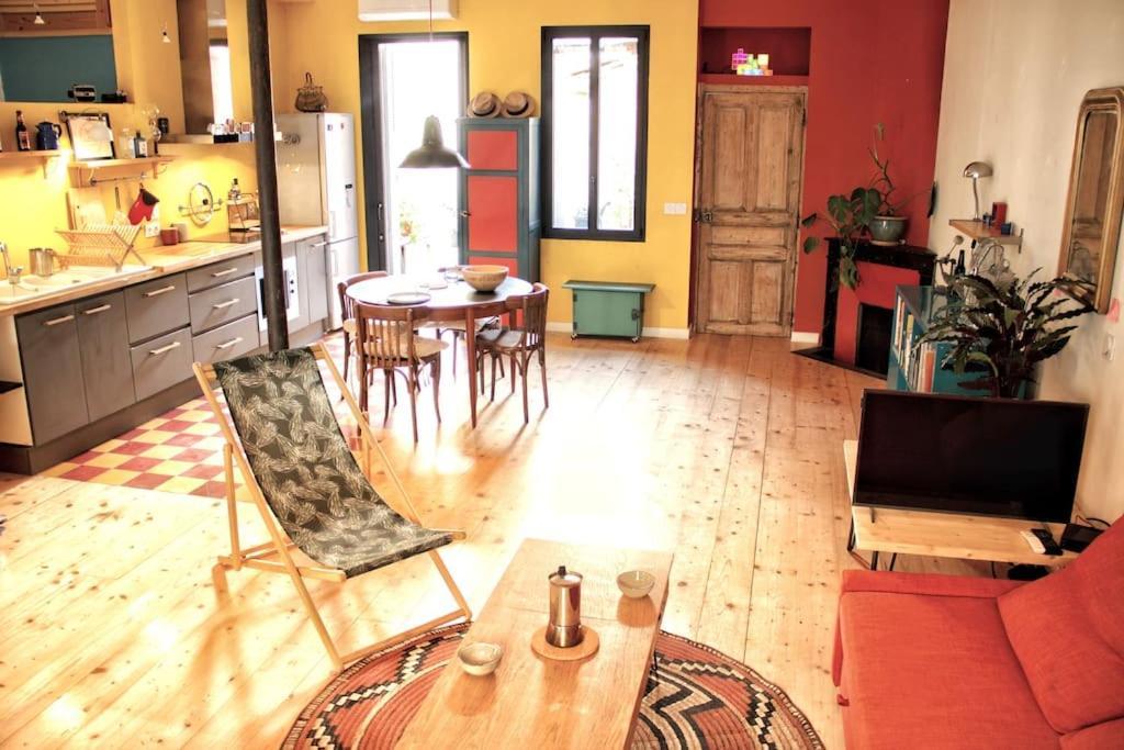 Artistic Loft, Downtown Montpellier, Wifi Apartment Luaran gambar